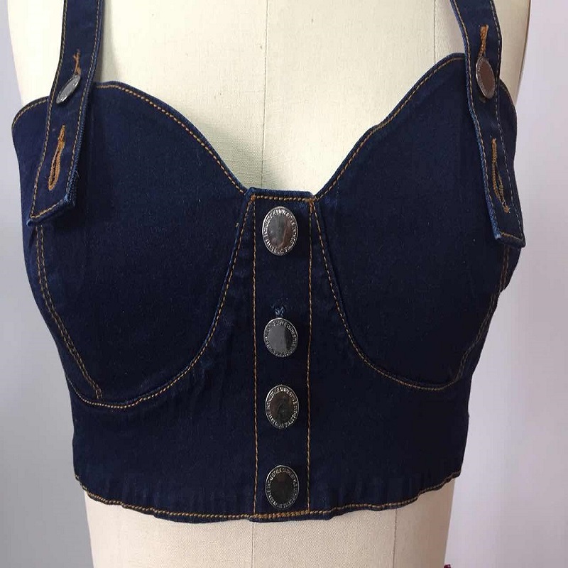 Ladies denim bralet WS321