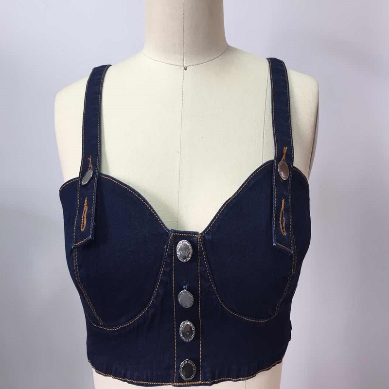 Ladies denim bralet WS321