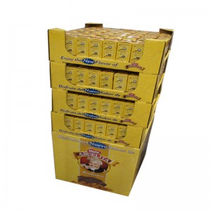 Banco espositivo su misura in cartone ondulato