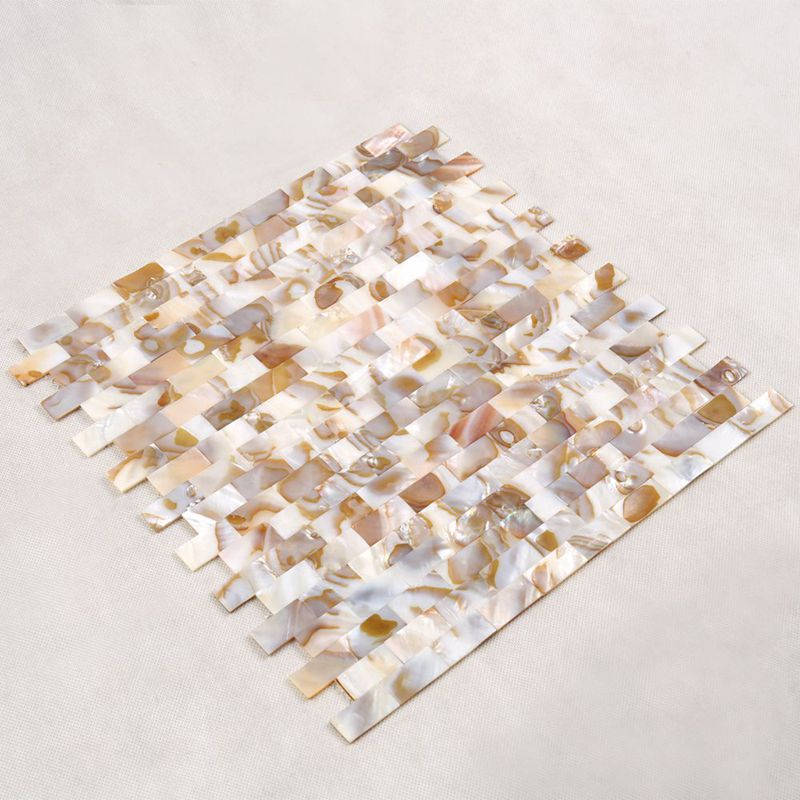 Nuova tessera a mosaico in conchiglia nera in dimensione 10 * 20mm
