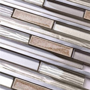 Gres porcellanato di cristallo quadrato all'ingrosso della tessera di vetro di cristallo per le pareti del club dell'hotel