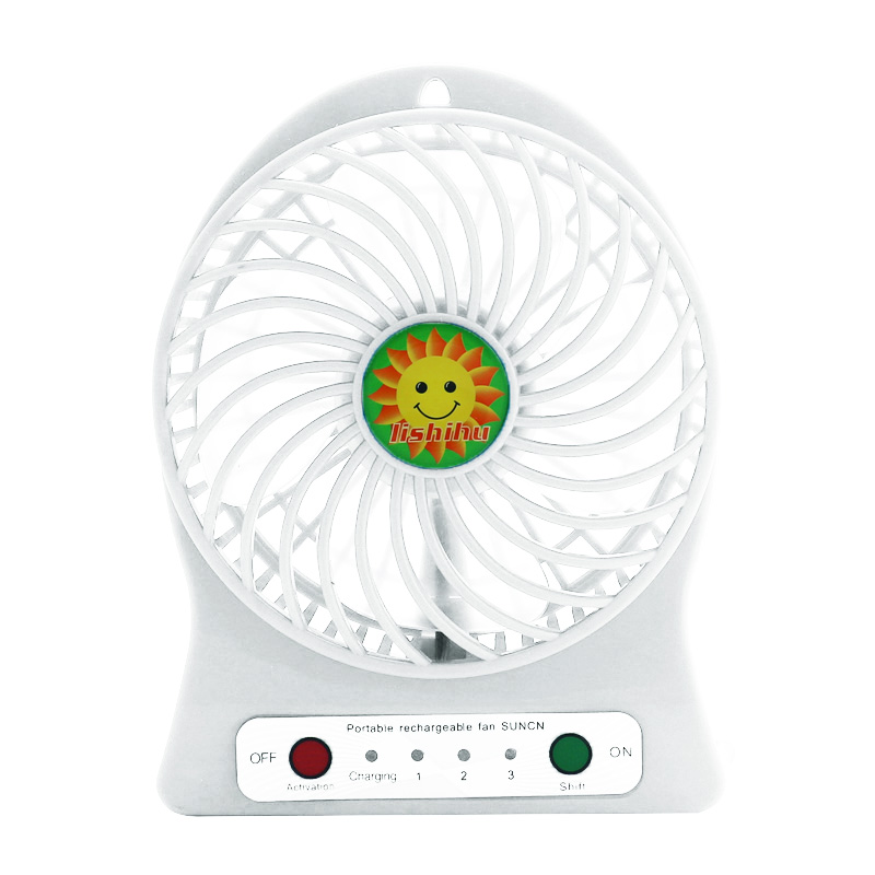 Aria di raffreddamento Ventilatore portatile portatile Ventilatore elettrico Mini USB con piccola batteria ricaricabile