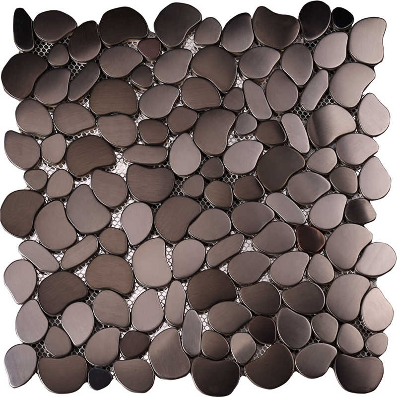 Mattonelle di parete del mosaico irregolare d'acciaio opaco 304Stainless