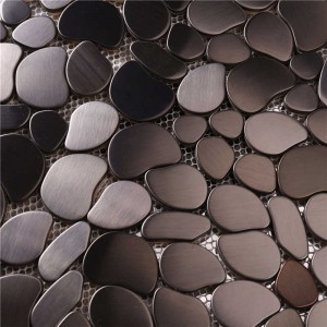 Mattonelle di parete del mosaico irregolare d'acciaio opaco 304Stainless