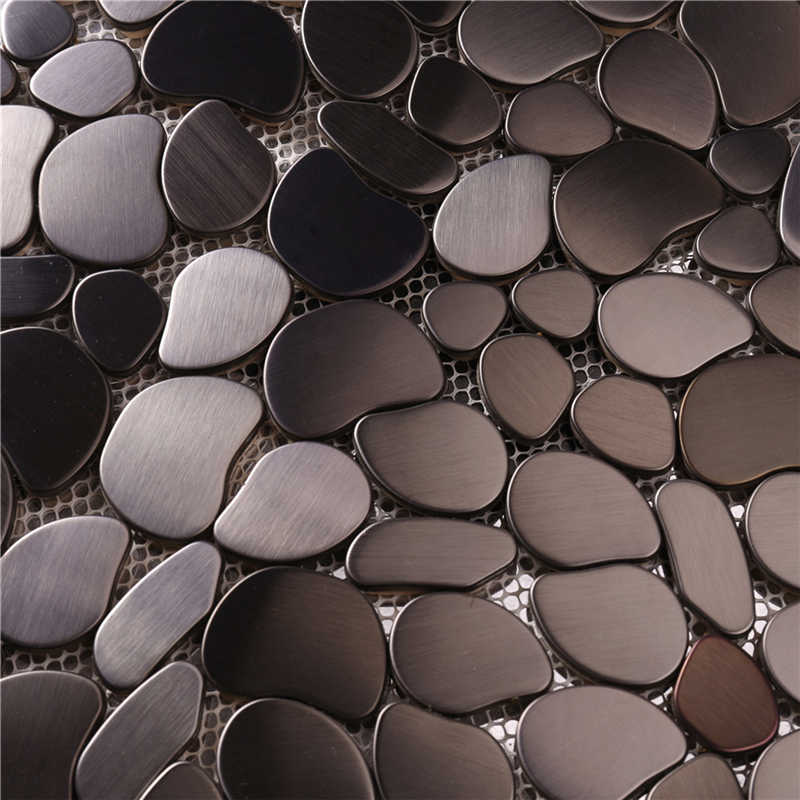 Mattonelle di parete del mosaico irregolare d'acciaio opaco 304Stainless