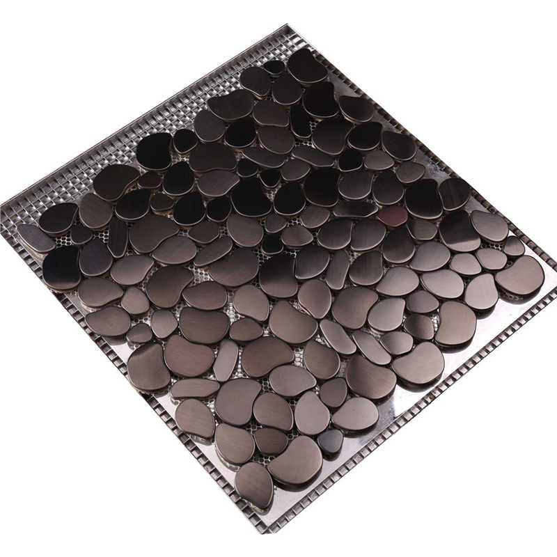 Mattonelle di parete del mosaico irregolare d'acciaio opaco 304Stainless