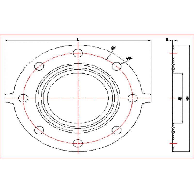 GUARNIZIONE FLANGIA UPVC (EPDM, FPM)