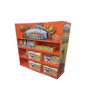 Display retroilluminato innovativo del pavimento del cartone di carta dello scaffale / fila per i biscotti / biscotti / pane / scaffali del cioccolato