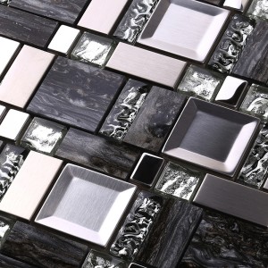 Decorazione della parete di piastrelle di vetro placcato elettrolitico antico mosaico marocchino all'ingrosso