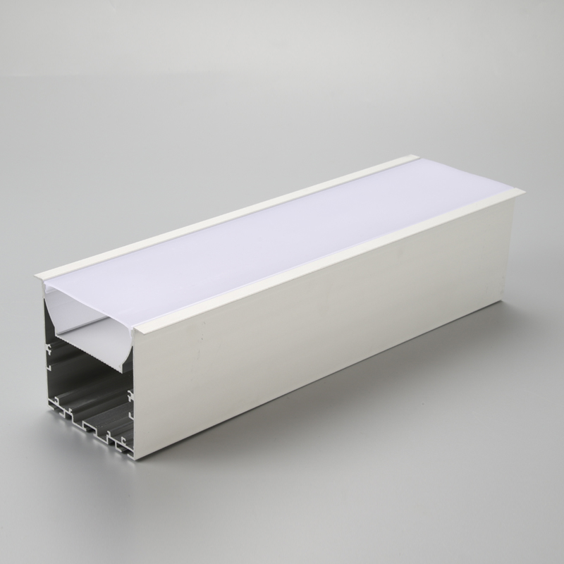 Profilo in alluminio anodizzato trasparente per strisce LED