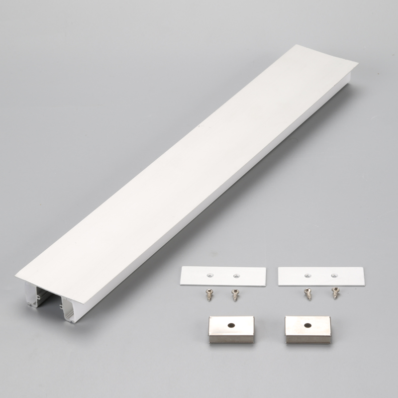 Profilo del canale di montaggio della luce a nastro a LED in alluminio a due luci laterali