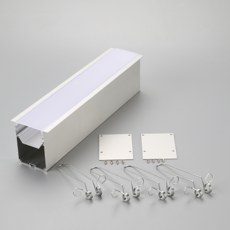 Profilo di luce a striscia lineare a LED ad alta precisione in alluminio a forma di U.