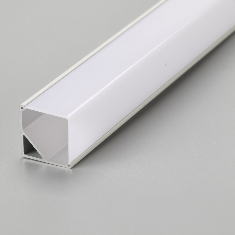 Profilo del canale in alluminio a strisce a 90 gradi LED argento