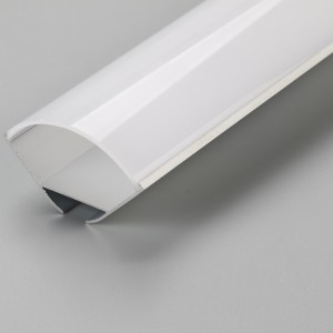 Profilo angolare in alluminio anodizzato per canale strip LED