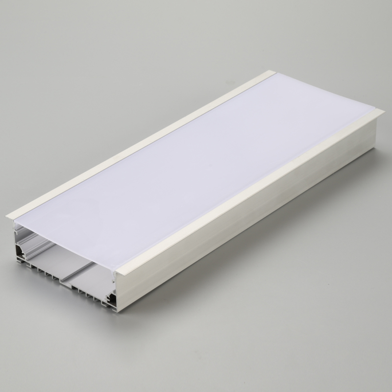 Profilo luminoso a LED lineare in alluminio anodizzato argento
