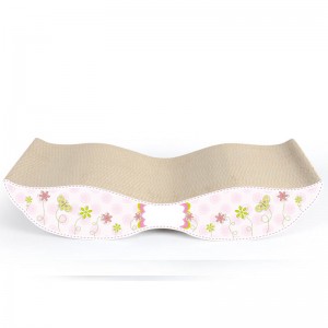 Giocattoli di graffio del bordo del gatto di corrugated con catnip