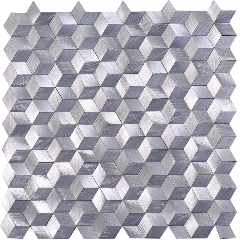 Mosaico per piastrelle backsplash viola metallizzato per decorazione HLC17