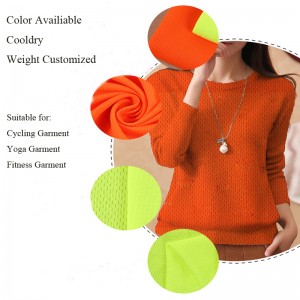 Tessuto in maglia di poliestere