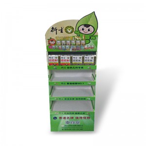 Espositore da tavolo con pop up display in cartone per pavimento FSDU per bevande in bottiglia