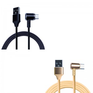 KPS-9221CB Il cavo di tipo Braid USB con cavo da 90 gradi