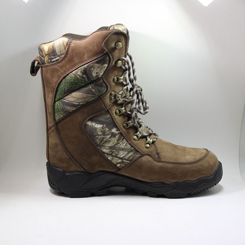 nabuk cuoio con mimetico hunter scarpe superiore