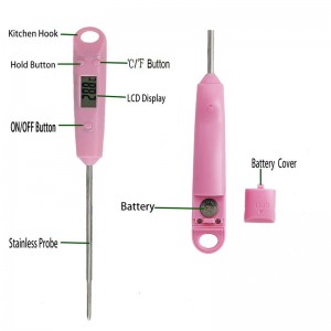 Termometro da cucina colorato con certificazione CE FC ROHS