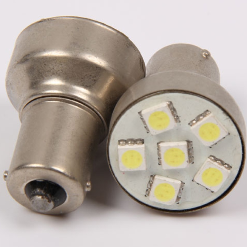 luci di svolta auto 6smd 5050 indicatori di direzione s25 1156 p21w