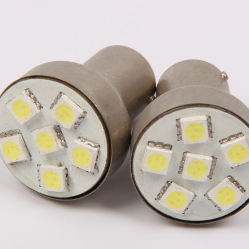 luci di svolta auto 6smd 5050 indicatori di direzione s25 1156 p21w