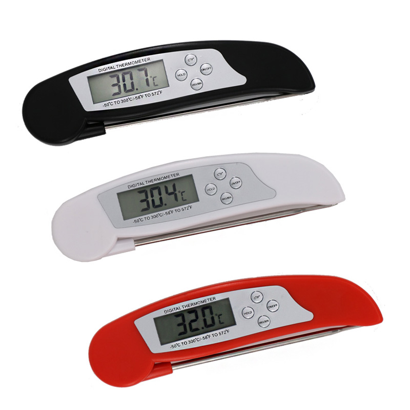 Termometro elettronico per assistente da cucina pieghevole in acciaio inox per alimenti