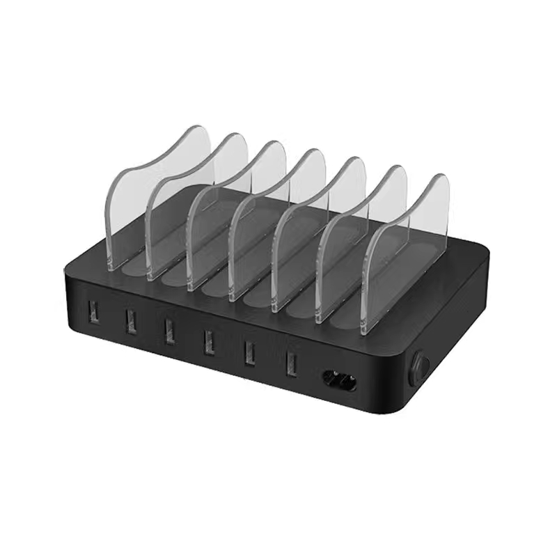 KPS-8403LC Caricatore a sei porte USB (cavo AC USA / UE / Regno Unito / AU)