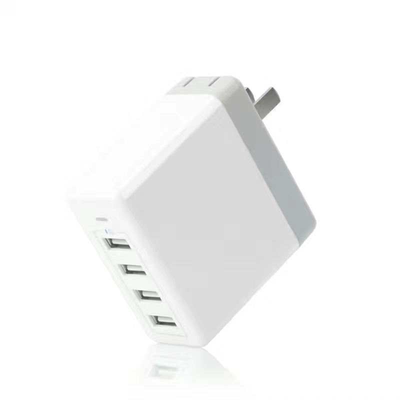 Adattatore CA a quattro porte USB KPS-8406LC (con cavo CA rimovibile)