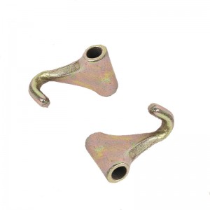 Gancio della punta delle dita forgiato giallo placcato