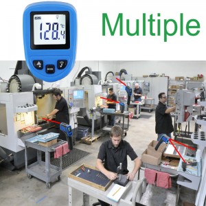 Termometro a infrarossi nero personalizzato Test a 600 gradi per uso industriale