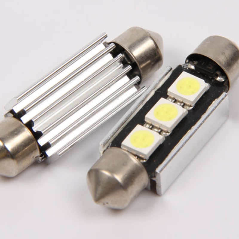 lampadina a festone a led 5050 3smd 36mm esente da errori canbus