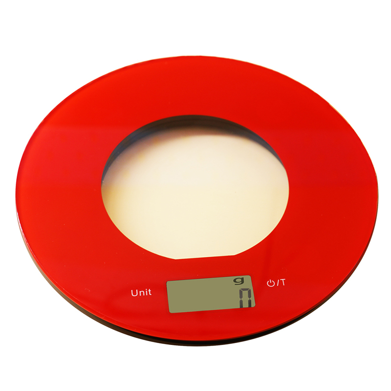 Porcellana Bilancia digitale della cucina portatile rossa della piattaforma di modo