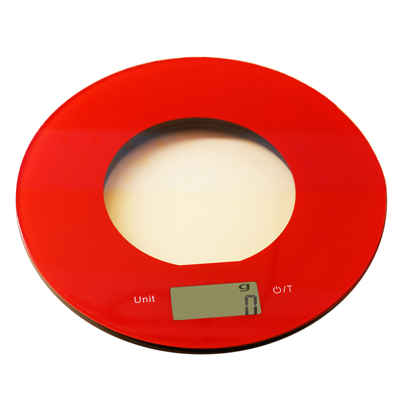 Porcellana Bilancia digitale della cucina portatile rossa della piattaforma di modo