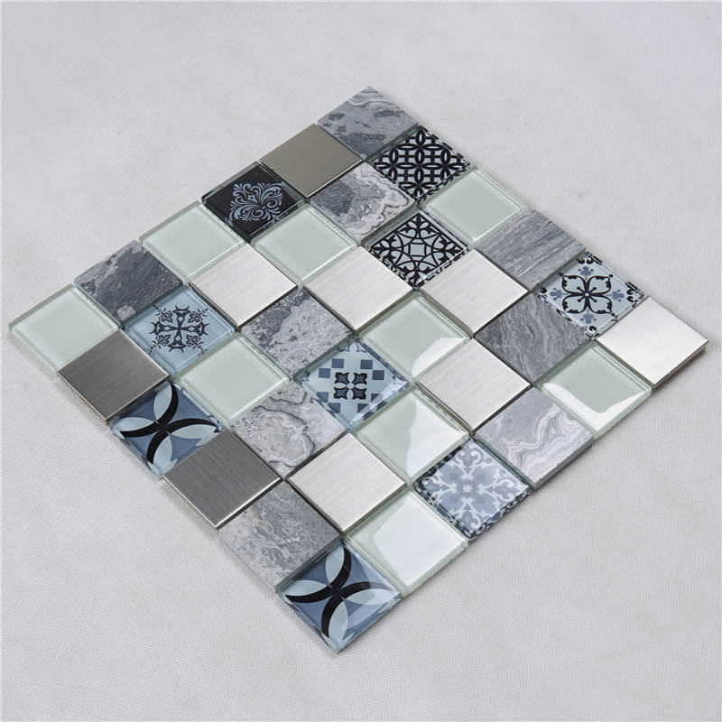 HUV20 Home Depot Antique Pattern Design di cristallo piastrelle marocchine mosaico per la decorazione della parete della cucina