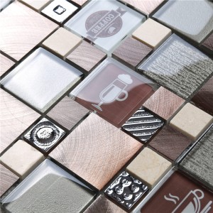 HUV11 Vendita calda Decorazione per interni in vetro impermeabile Piastrella a mosaico per la decorazione della parete