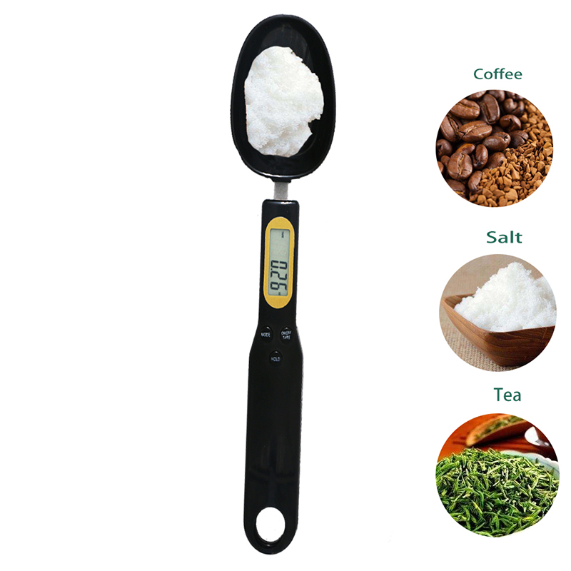 Alimentatore domestico 3V CR2032 Cucchiaio bilancia da cucina alimentare Misurino Colore Nero bianco Utilizzo