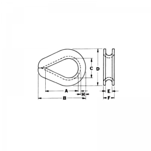 Ditale zincato extra resistente G-414