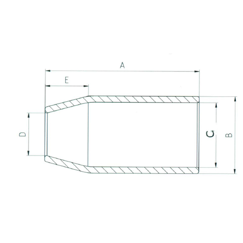 Manicotto di compressione in acciaio per fiamme S-505