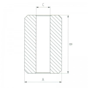 Bottoni di arresto in acciaio S-409 Manicotto di compressione