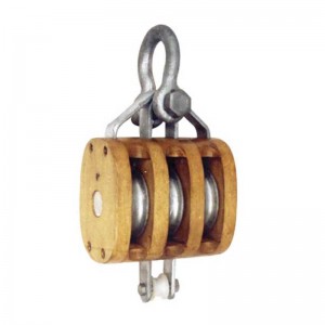 Regular Wood Block-Double with Shackle