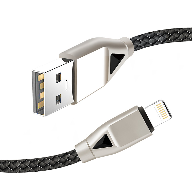 Cavo USB in nylon KPS-8449CB -diamond type-c / lighting / micro