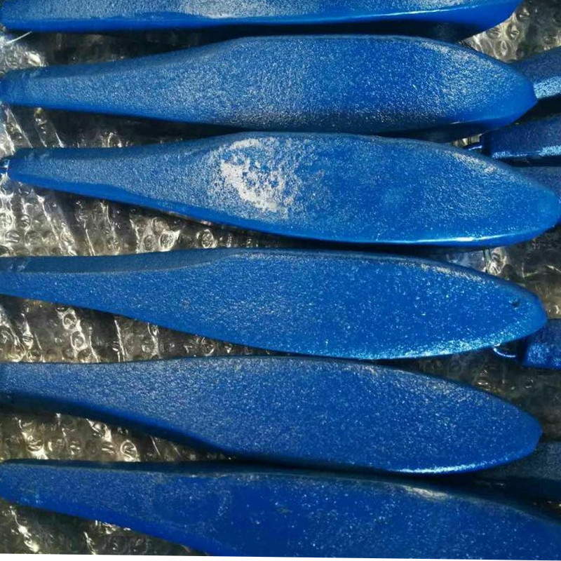 Blu in ghisa verniciato