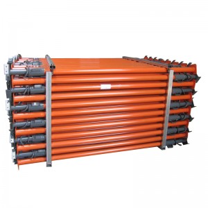 Prop in acciaio regolabile con rivestimento in polvere