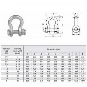 Grillo di ancoraggio di sicurezza con bullone di sicurezza galvanizzato