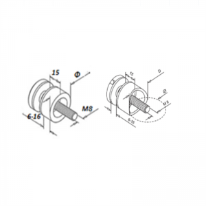 Adattatore di vetro 30MM
