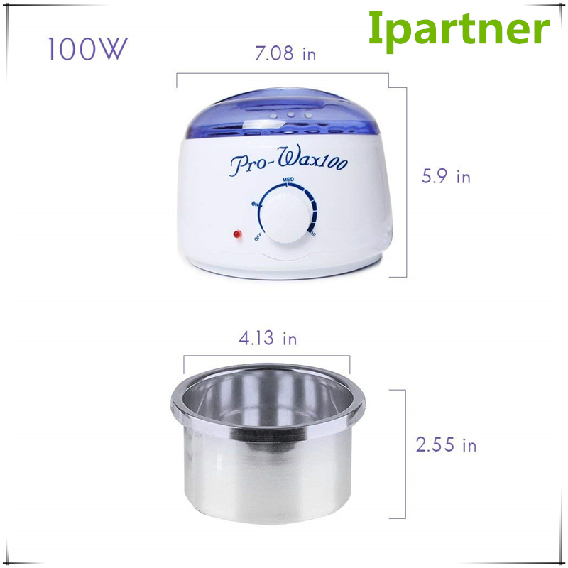 Ipartner AX-100 Macchina scaldacera elettrica portatile a caldo per depilazione - Coperchio blu