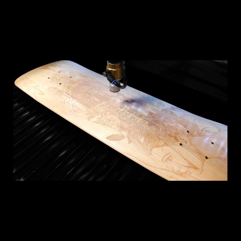 Perché la macchina per l'incisione laser CO2 aiuta a espandere il business della produzione di skateboard?
